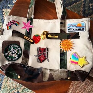 THE BOAT-YARD | a boat & tote story in CAMO & PATCHES